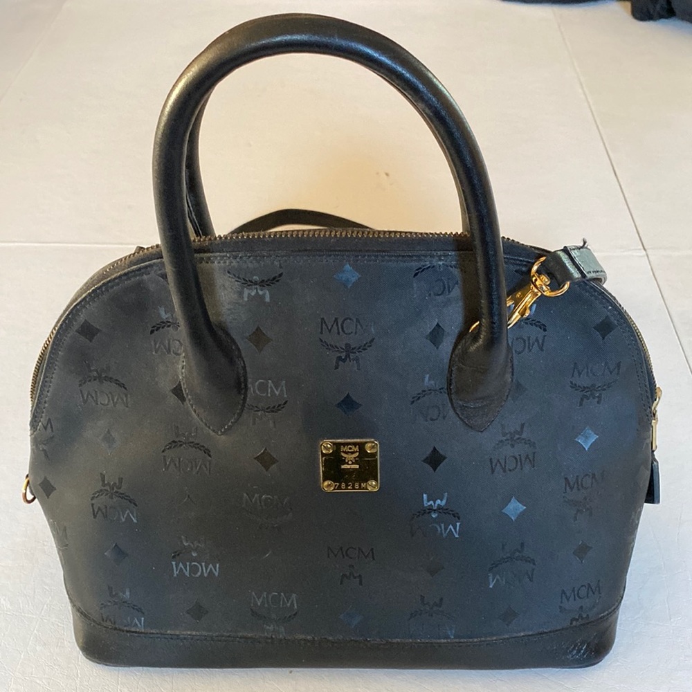 MCM Curved Tote Bag